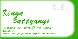 kinga battyanyi business card